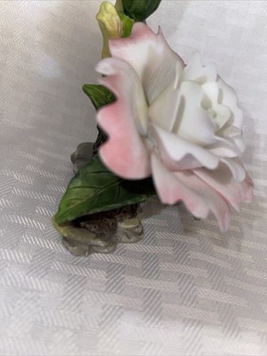Vintage Porcelain Pink &White Flower Dated 1999 - Picture 10 of 12