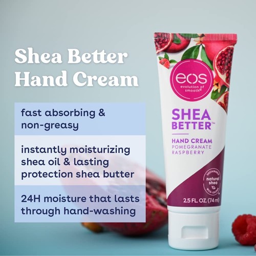eos Shea Better Hand Cream - Pomegranate Raspberry, Shea Butter & Oil, 2.5 oz - Picture 3 of 7