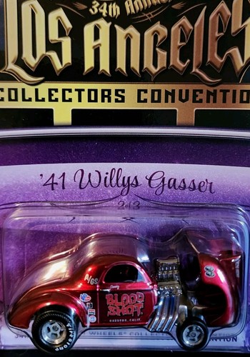 HOT WHEELS 34TH CONVENTION '41 WILLYS GASSER #1156 RLC NEW NICE! - Picture 2 of 8