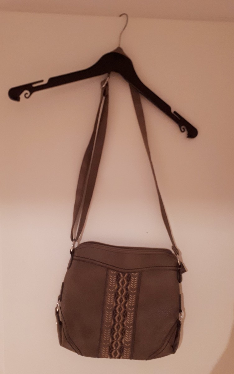 ocker, grau-grüne Handtasche, Umhängetasche von DEICHMANN NEU