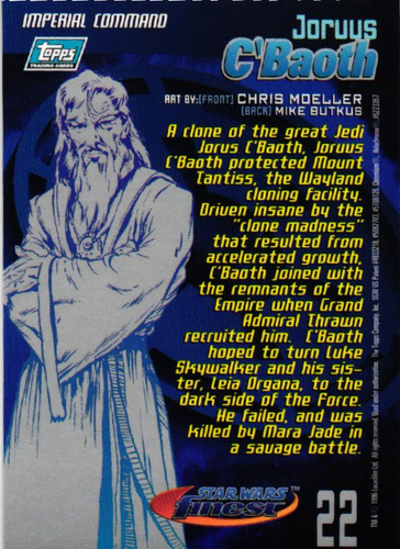 1996 Topps Star Wars Finest Chromium (1-90) / Karten aussuchen / Kühlschrankmagnet Option - Bild 46 von 182