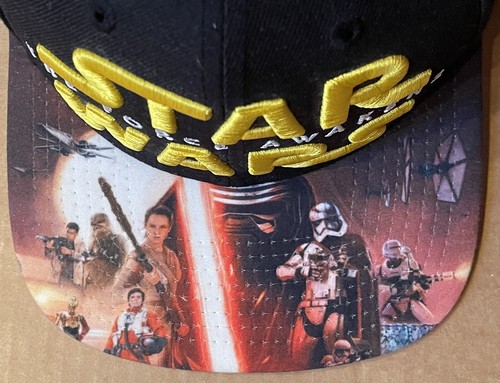 STAR WARS THE FORCE AWAKENS BLACK FILM GRAPHICS BASEBALL CAP, NEW ERA 9FIFTY - Picture 3 of 8