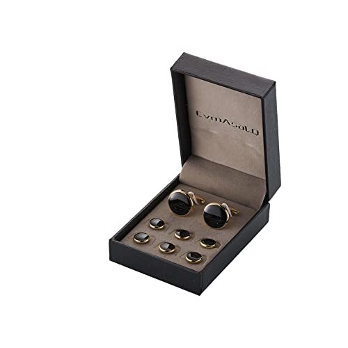Men's Cufflinks and Studs Sets,Tuxedo Shirt Cufflinks and Studs Set formen. - Picture 2 of 5