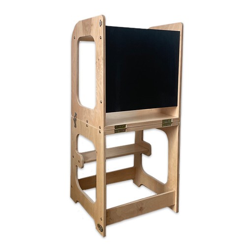 Montessori Torre de Aprendizaje Ayuda de Cocina Versátil 3 en 1 Torre de Aprendizaje para Niños... - Imagen 2 de 15