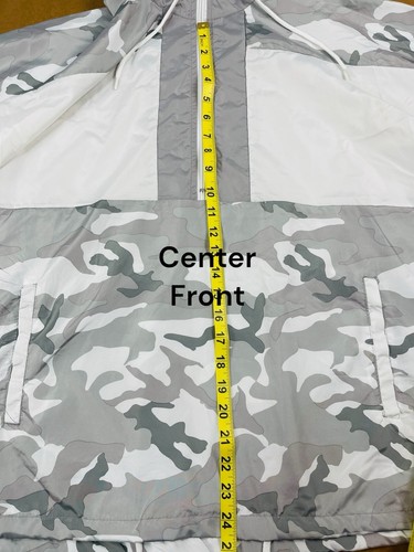 NW BEAUTIFUL GIANT Camouflage Windbreaker Pullover Jacket Size Large Multi Color - Bild 9 von 11