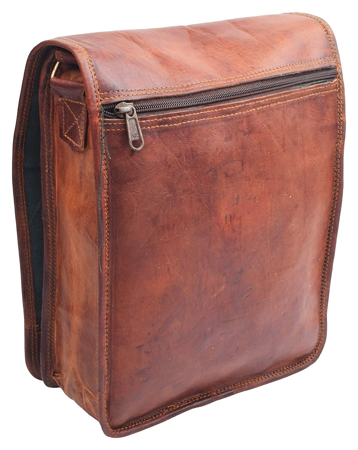 SAOLA Originale Sole Tinta Uomo Vera Pelle Tracolla Laptop Borsa