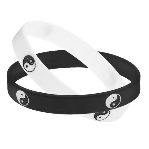 2X Gummi Armbänder Silikon Armbänder Armband für Damen Herren Paare - Bild 5 von 12