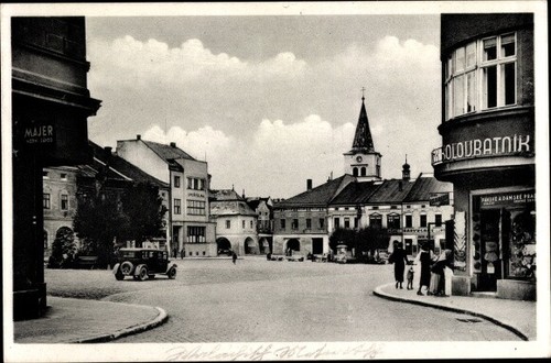 Ak Valašská Meziříčí Wallachisch Meseritz Region Zlin, Marktplatz,... - 3394143