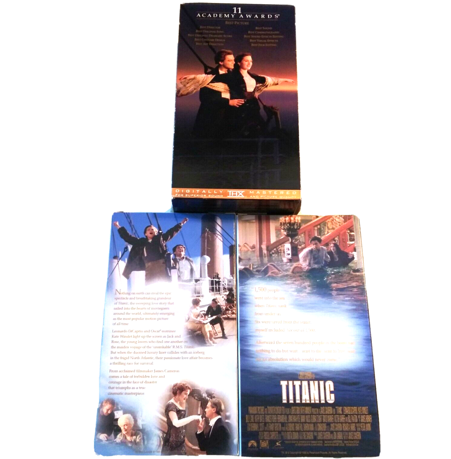Titanic VHS 2Pack Tape Set Leonardo DiCaprio Kate Winslet eBay