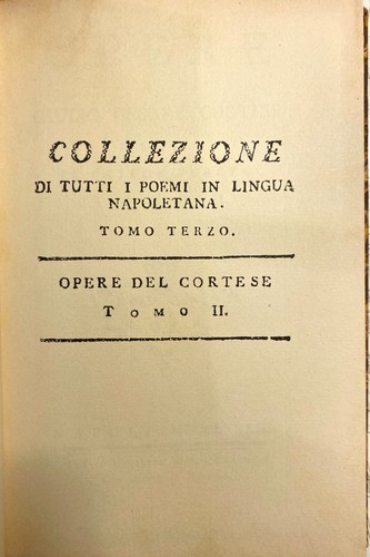 PORCELLI COLLEZIONE TUTTI POEMI LINGUA NAPOLETANA FELIPPO SGRUTTENDIO CORTESE - Bild 19 von 24