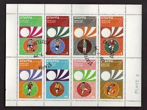 9 DIFF F.A. & W.C. SOCCER (FOOTBALL) SOUVENIR SHEETS - Picture 2 of 3