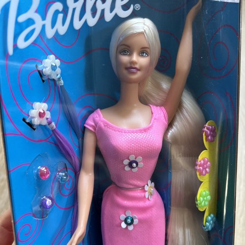 Mattel Cool Clips Barbie Puppe mit Haarschmuck Neu ungeöffnete Verpackung #50598 - Bild 4 von 10
