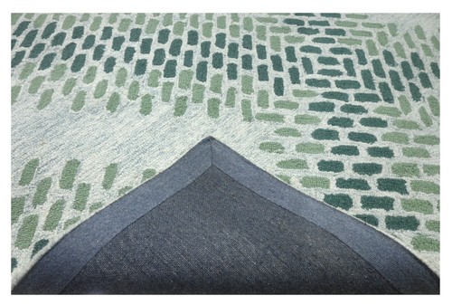 Handmade Transitional Oriental 100% Wool Soft Area Rug Carpets For Non-Slip - Picture 4 of 7