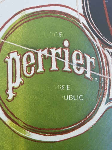 Andy Warhol Colour Lithographic Print "Perrier Bottles" Unframed Stored Flat - Picture 10 of 13