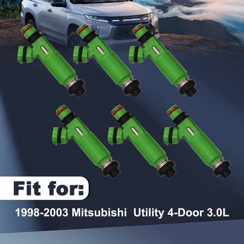 6PCS Fuel Injector for Mitsubishi Montero sport 3.0L V6 1998-2003 195500-3170 - Picture 8 of 11