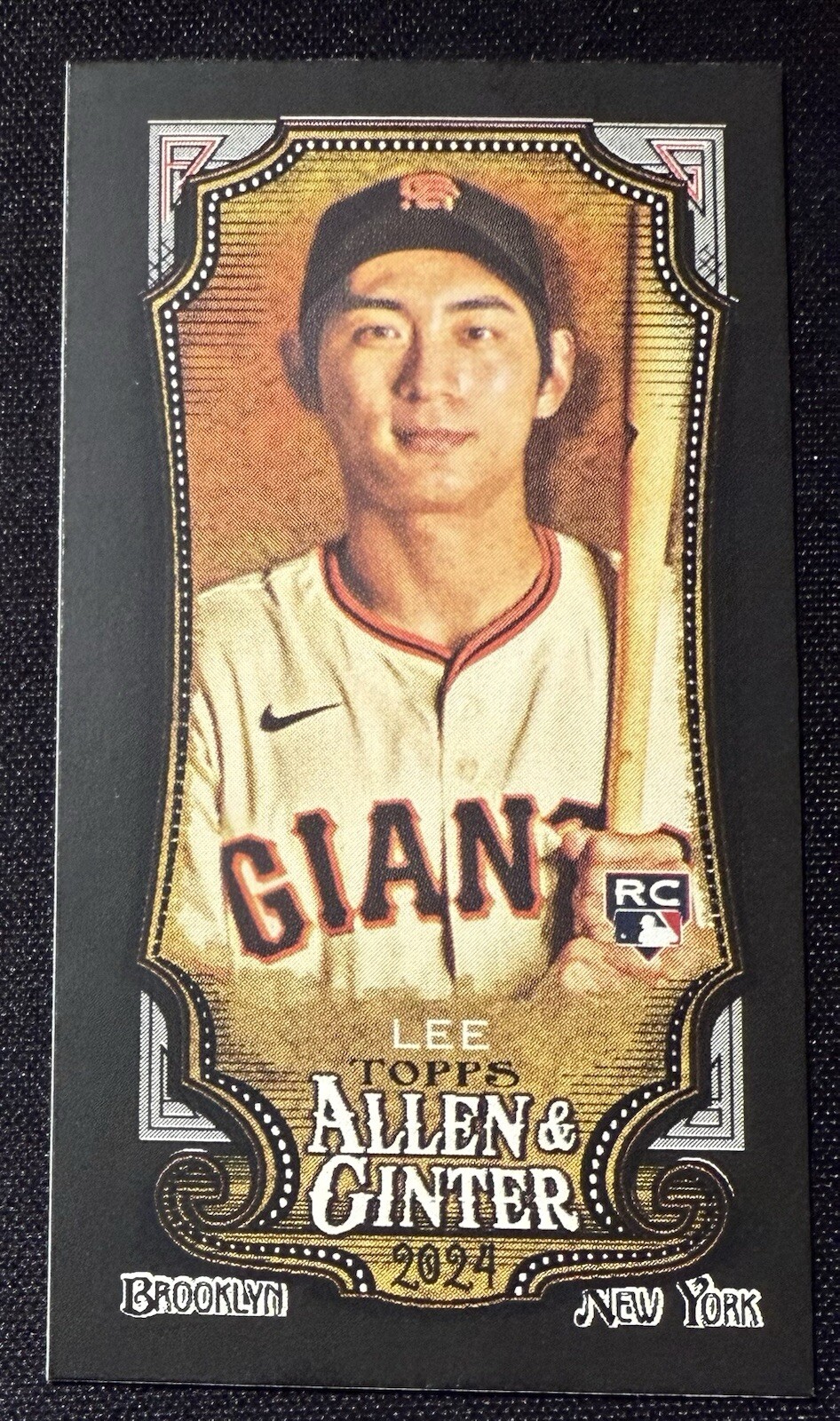 2024 Topps Allen & Ginter - Mini Black Border #269 Jung-Hoo Lee