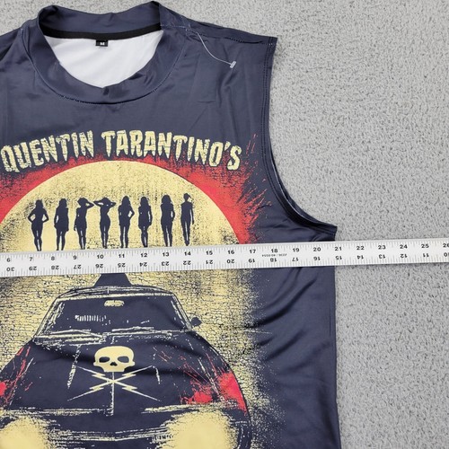 Death Proof Tank Top Mens Medium Movie Quentin Tarantino Car Skull Graphic Shirt - Picture 5 of 6