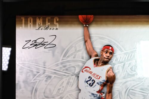 Lebron James Cleveland Cavaliers Autographed 16x20 Signature Slams Framed UDA - Picture 2 of 4