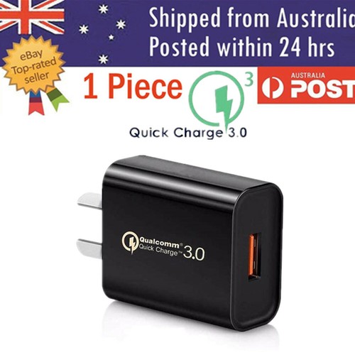 Fast Charging QC3.0 Certified USB Wall Plug Charger Adapter Samsung Apple Huawei - Picture 13 of 27