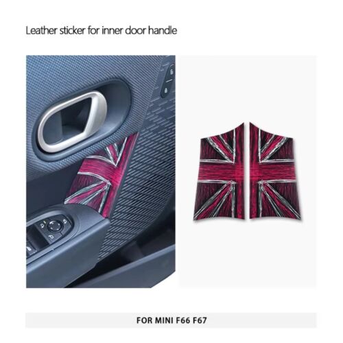 Car Interior Door Handle Knob Leather Sticker Protection For Mini Cooper F66 F67 - Bild 22 von 34