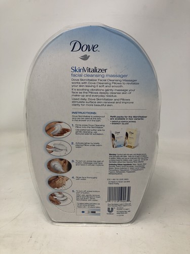 Dove SkinVitalizer Facial Cleansing Massager Includes 6 Exfoliating Pillows - Picture 2 of 2
