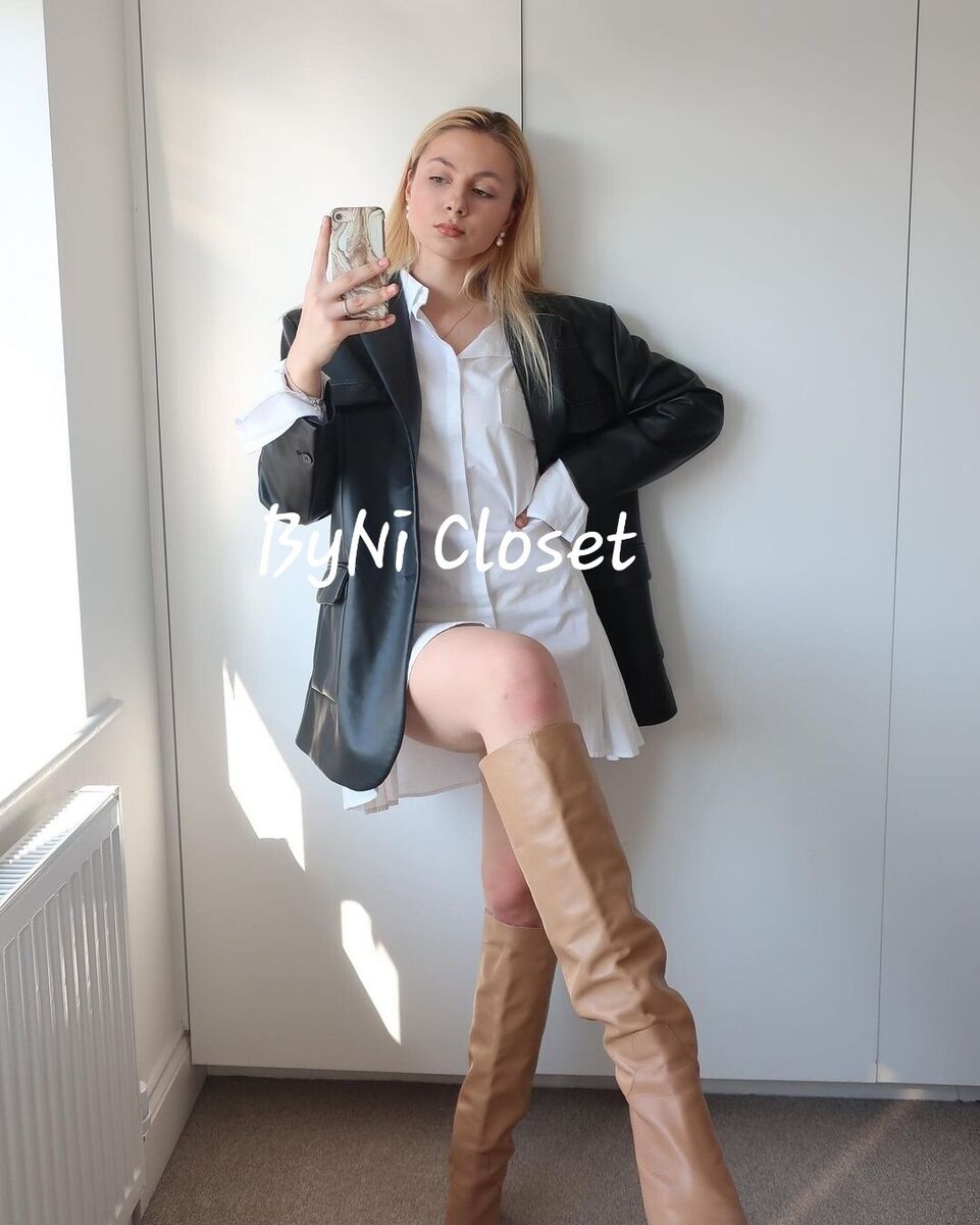 ZARA LEATHER KITTEN-HEEL KNEE HIGH BEIGE BOOTS 2807/710 | eBay ZARA LEATHER KITTEN-HEEL KNEE HIGH BEIGE BOOTS 2807/710 | eBay