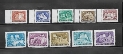 HUNGARY 1961 SC1356-65 CASTLE TYPE OF 1900 2 FULL SET MNH | eBay
