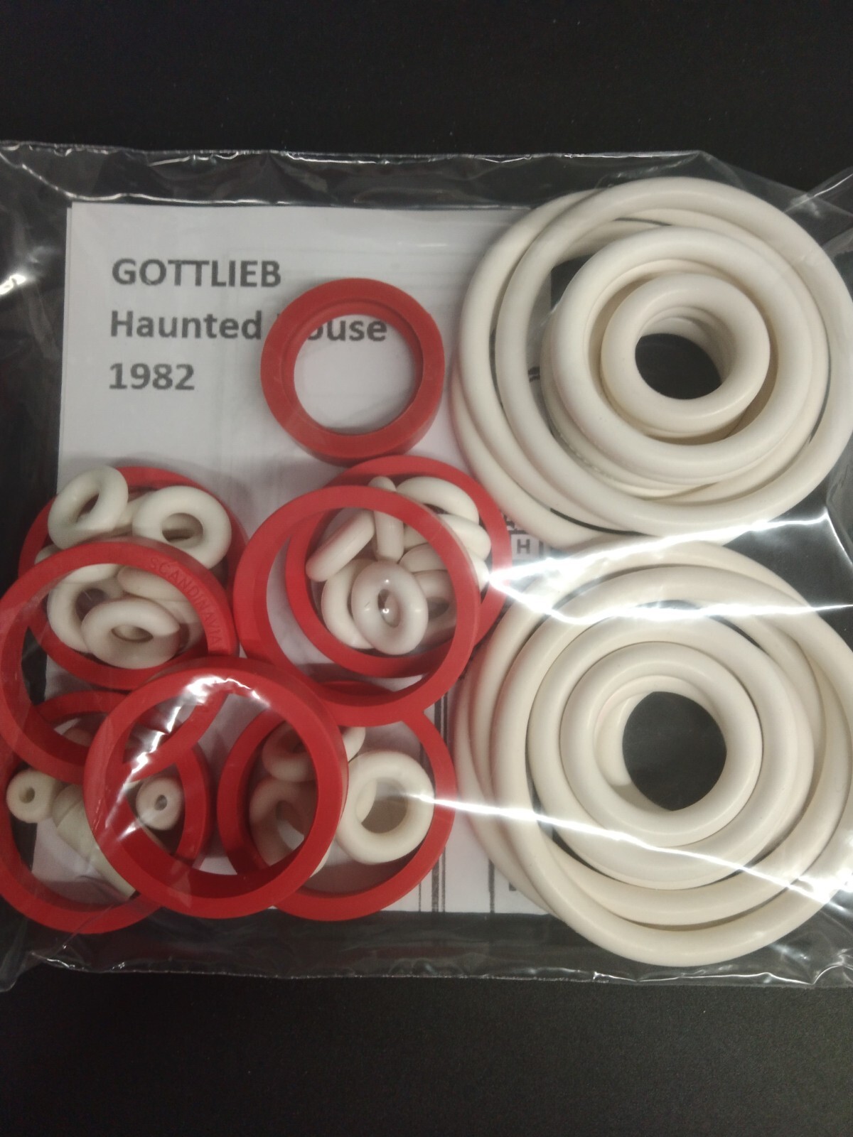 Kit élastiques flipper Gottlieb Haunted House 1982 pour entretien