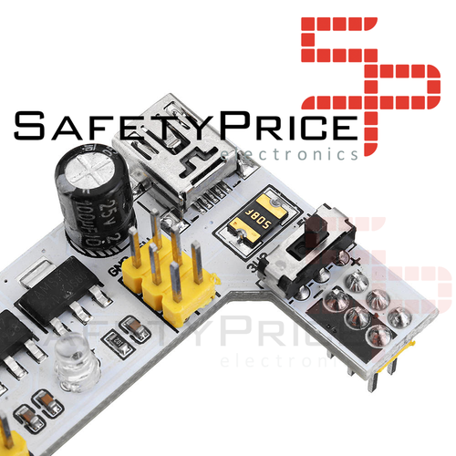 Fuente de Alimentación Protoboard 830 / 400 puntos MB102 5V / 3.3V DC Regulador - Imagen 4 de 6