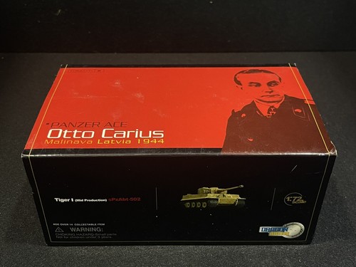 Dragon Armor 60120 Panzer Ace Otto Carius Tiger I sPzAbt 502 Mid Prod. Tanque 1:72 - Imagen 7 de 8