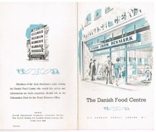 D&auml;nemark D&auml;nisches Lebensmittelzentrum London Conduit Street lflt Sm&oslash;rresbr&oslash;dsseddel Speck