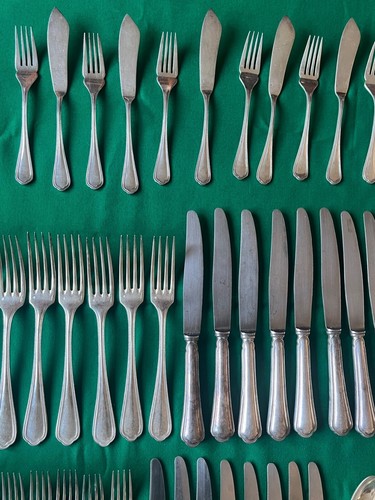 French Christofle Spatours flatware set for 8 - Picture 9 of 23
