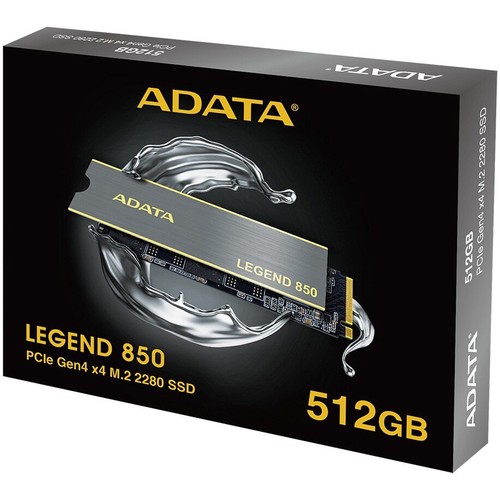 Adata Legend 850 SSD, 512GB, M.2 2280, PCIe Gen3x4, NVMe, ALEG-850-512GCS - Picture 7 of 7