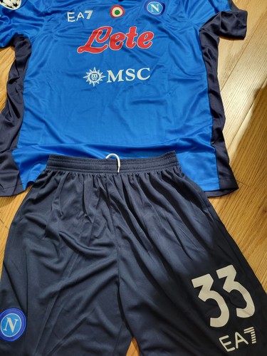 Ssc Napoli Men's Standard Official Replica Jersey AZZ NA/BLU Wing chose you size - Picture 5 of 20