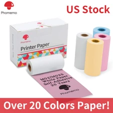 Bluetooth Portable Mini Photo Printer Adhesive Thermal Paper Wireless Printing