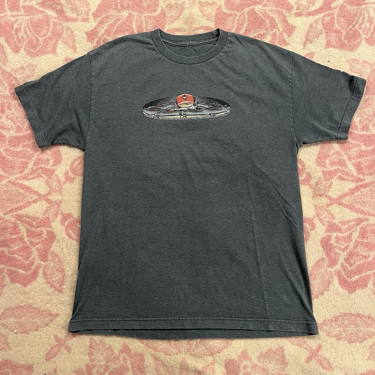 Vintage Blind Skateboards Mix Master T Shirt Size Large Turntables