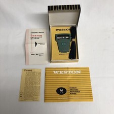 Vintage Weston Direct Reading Exposure Meter Model 854 with Leather Pouch Manual