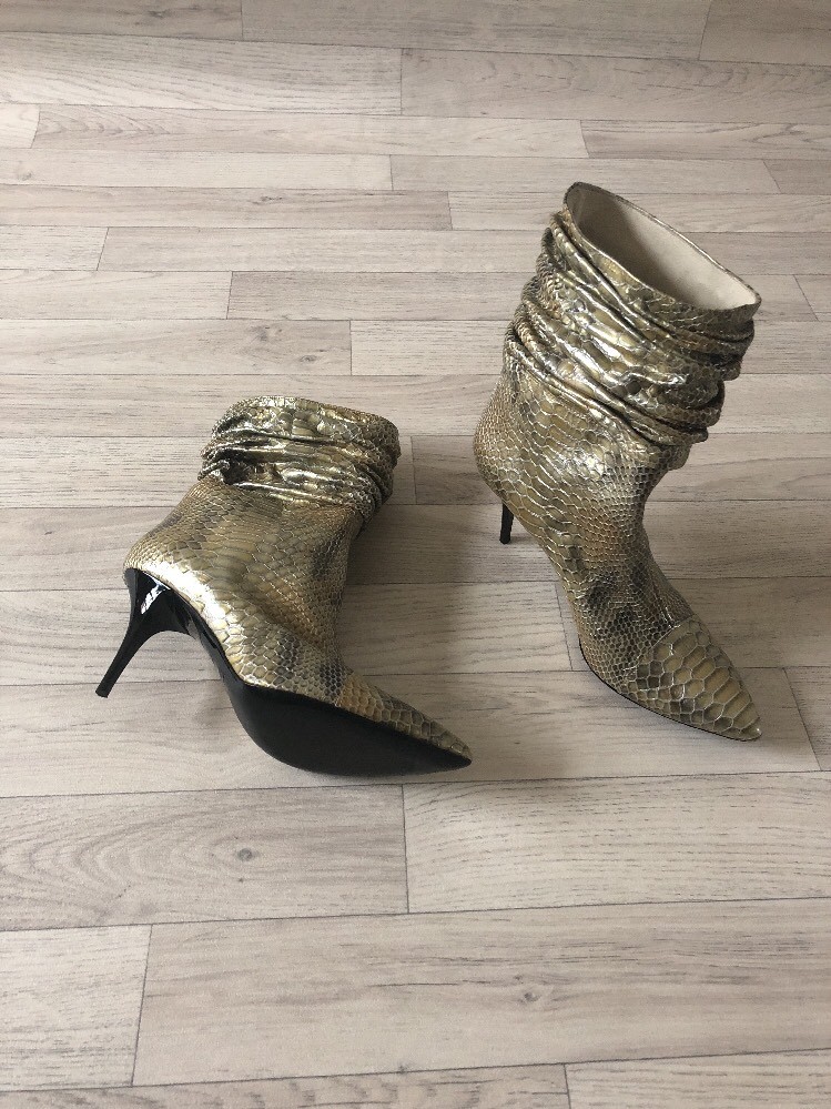 Marianna Guerriero Talon Haut peau de serpent bout pointu Bottes-UK3.5 EU36.5 Marianna Guerriero Talon Haut peau de serpent bout pointu Bottes-UK3.5 EU36.5