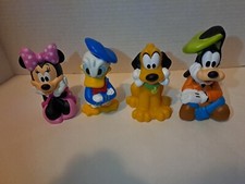 Set of 4 Disney Junior Bath Toys Minnie Mouse, Goofy, Donald Duck, Pluto