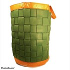 Large Felt Basket Woven Laundry Toy Storage Bin Collapsible Hamper With Handles