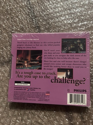 Who Shot Johnny Rock? (Philips CD-i CDI, 1994) BRAND NEW SEALED - Picture 2 of 8