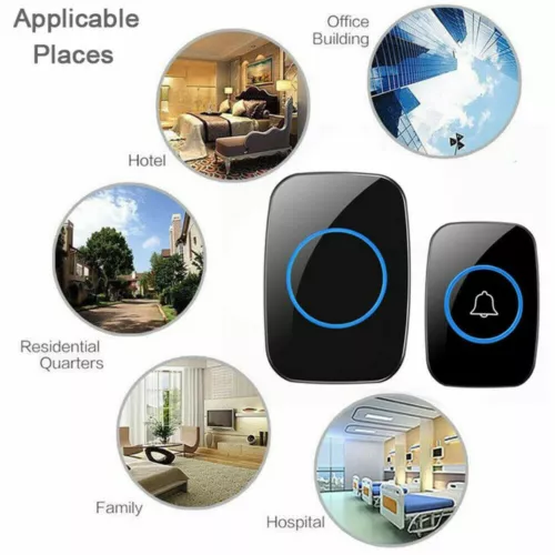 Wireless Doorbell Chime Waterproof Receiver Adjustable Volume 1000FT Kit USSTOCK - Bild 4 von 13
