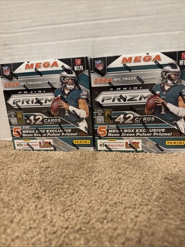 2024 PANINI PRIZM FOOTBALL FACTORY SEALED MEGA BOXES (2 BOX LOT)