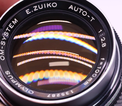 OLYMPUS E. ZUIKO 100/2.8 AUTO-T 100MM F2.8 Silver Nose OM LENS free shipping - Picture 6 of 17