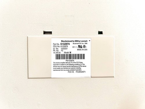 IBM Model M New Mechanical Keyboard 61G3974, 1995, wired PS/2 cable W/adapter. - Picture 8 of 10