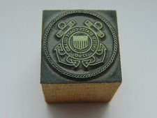 Printing Letterpress Printers Block United States Coast Guard
