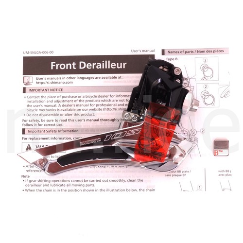 Shimano 105 FD-R7000 2x11-speed Front Derailleur Braze On Black - Picture 6 of 6