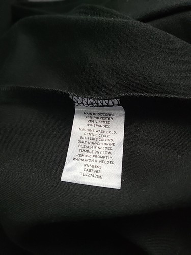 LEITH Black Midi Tank Dress Womens XL Nordstrom Bodycon Deep Scoop Neck NWT - Picture 4 of 7