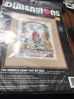 Dimensions The Animals Came Two by Two Counted Cross Stitch Kit
