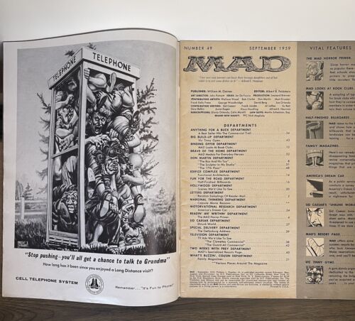 EC Comics MAD Magazine #49 September 1959 Sid Caesar GD/VG - Picture 2 of 8